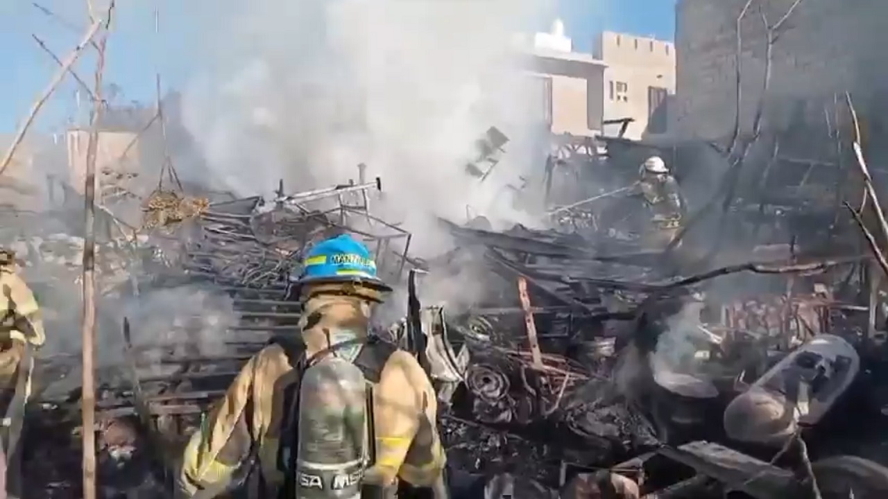 Se registró un incendio en Mesa de los Ocotes en el municipio de