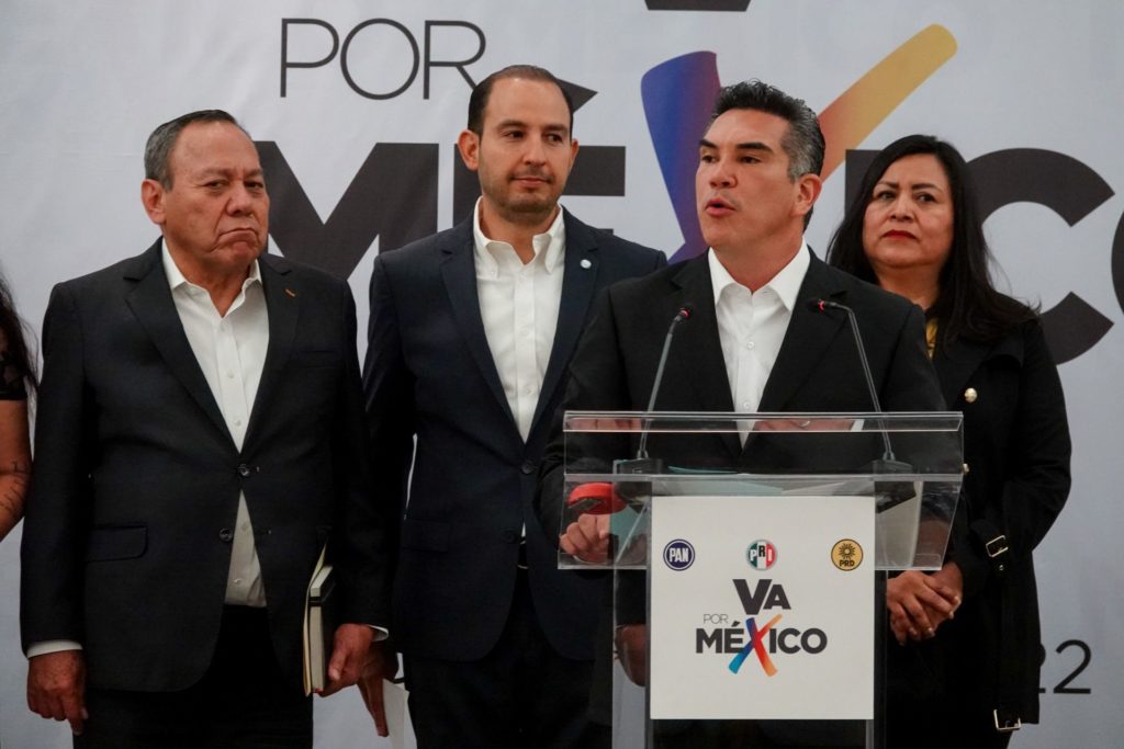 Integrantes de la coalición 'Va por México'. Foto: Cuartoscuro