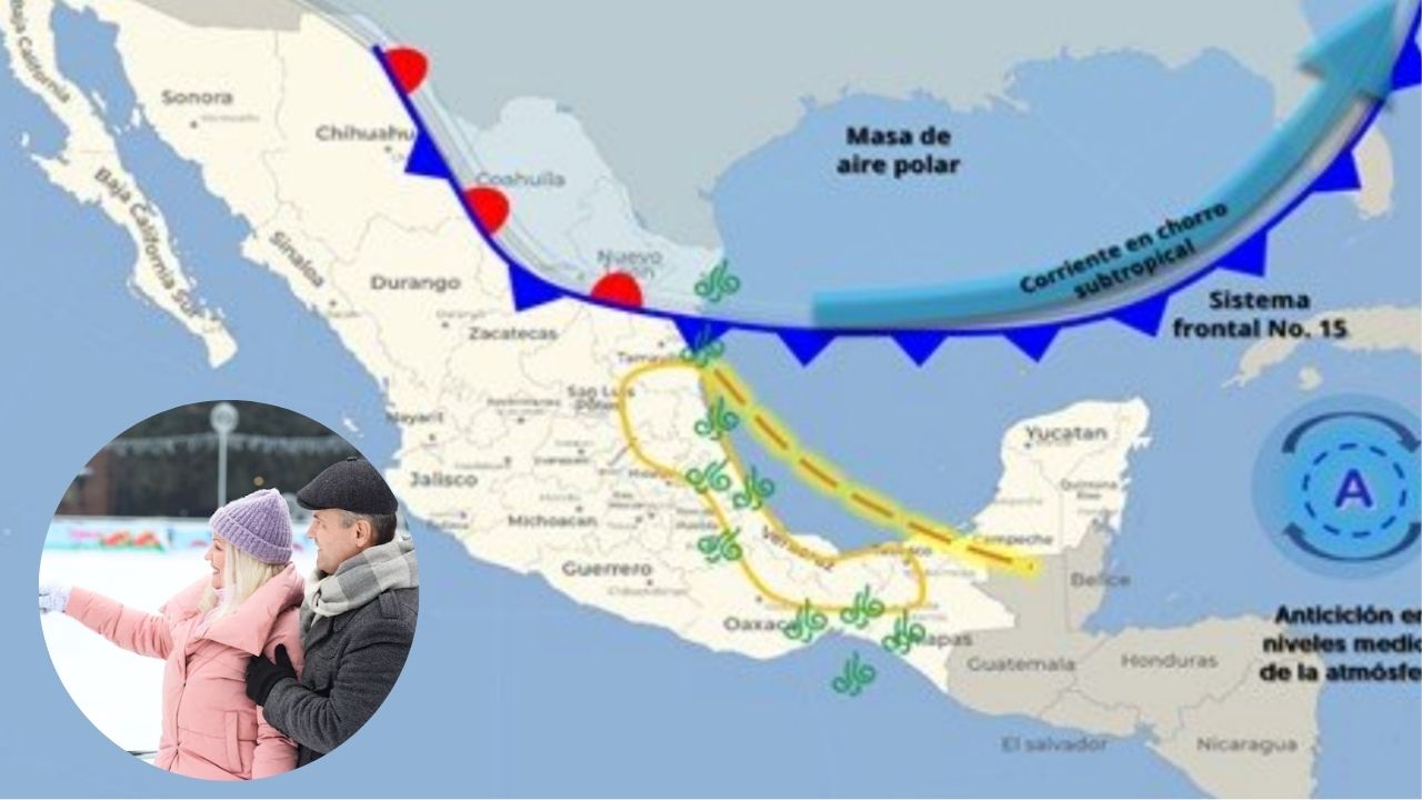 Frente Frío 15 se extenderá sobre la frontera norte de México