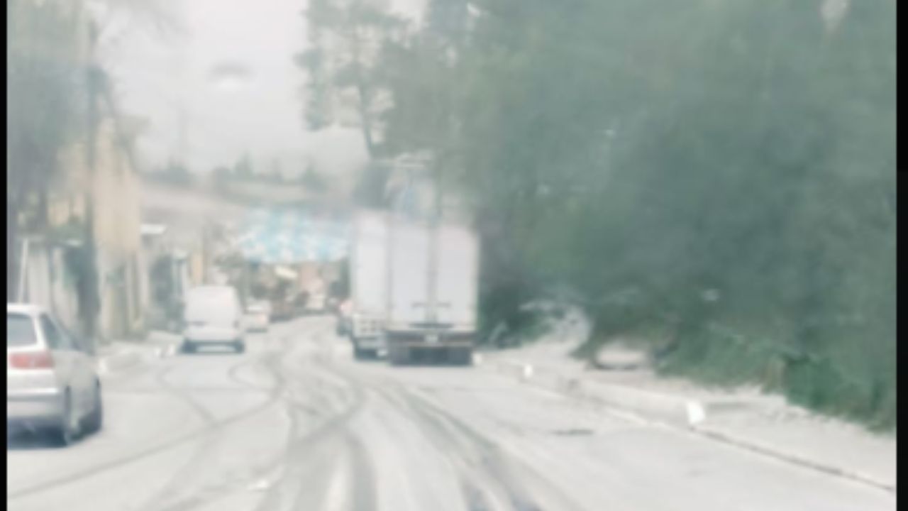 Fuerte lluvia y granizada sorprenden a la CDMX  