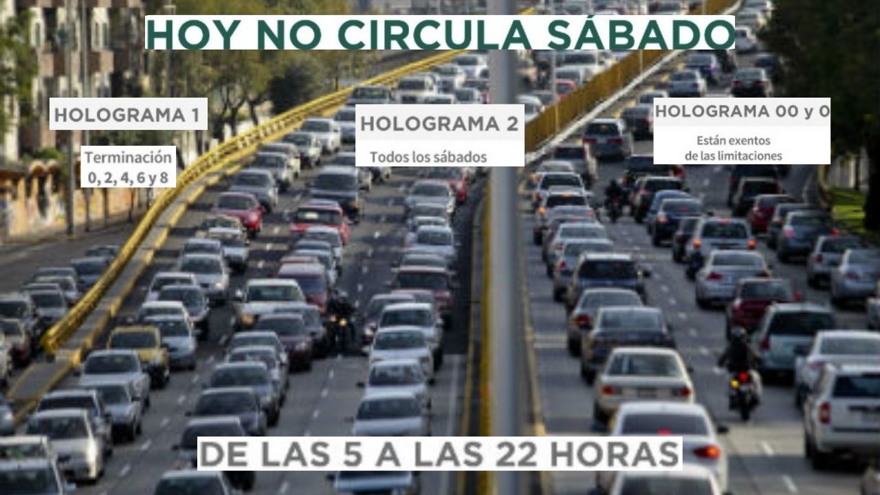 En operación el Hoy No Circula Sabatino