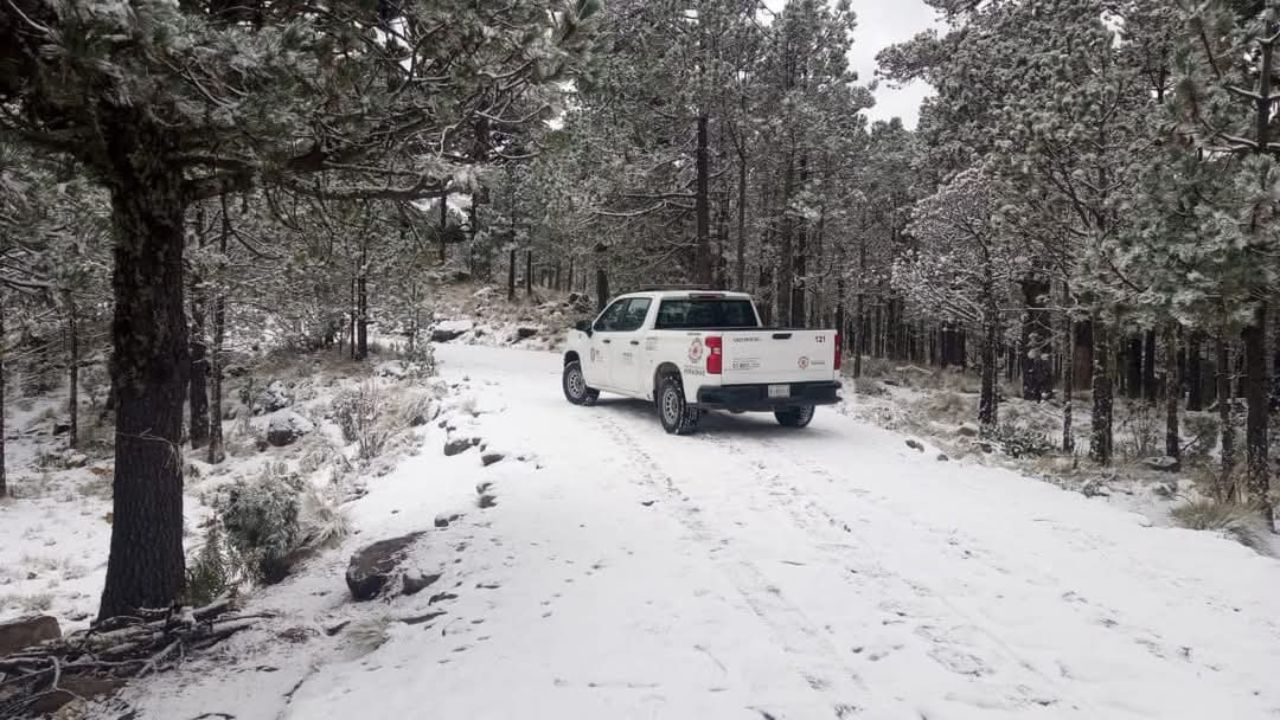 El Cofre de Perote registró su primera nevada