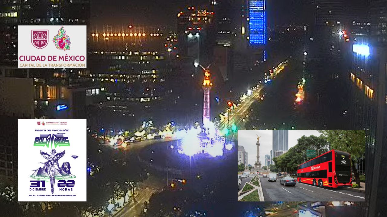 Servicio del Metrobús por carriles laterales de Paseo de la Reforma