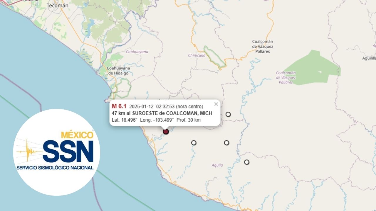 Saldo blanco tras sismo M 6.1 en Michoacán