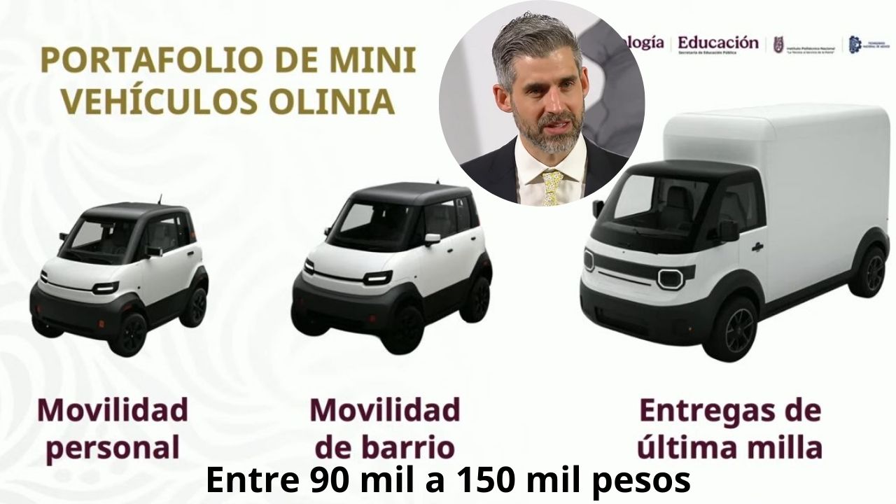 Entre 90 mil a 150 mil pesos el costo del auto eléctrico Olinia