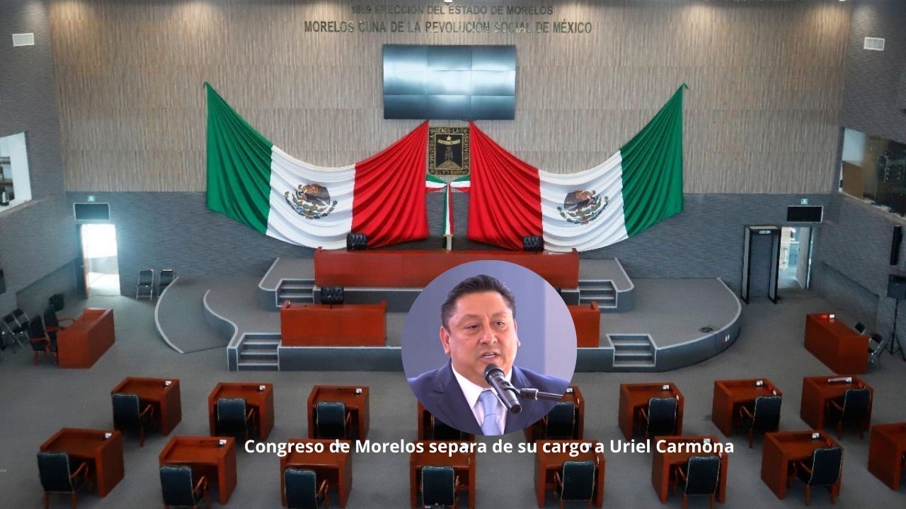 Congreso de Morelos separa de su cargo a Uriel Carmona Gándara como Fiscal