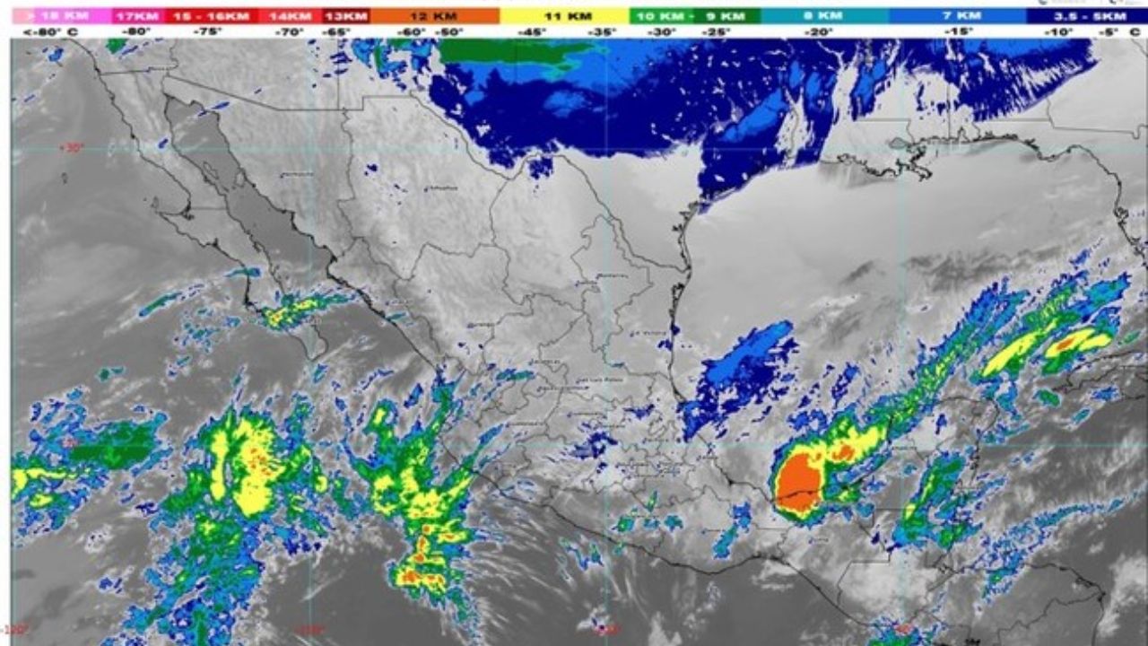 Frente frío 28 provocará lluvias en México