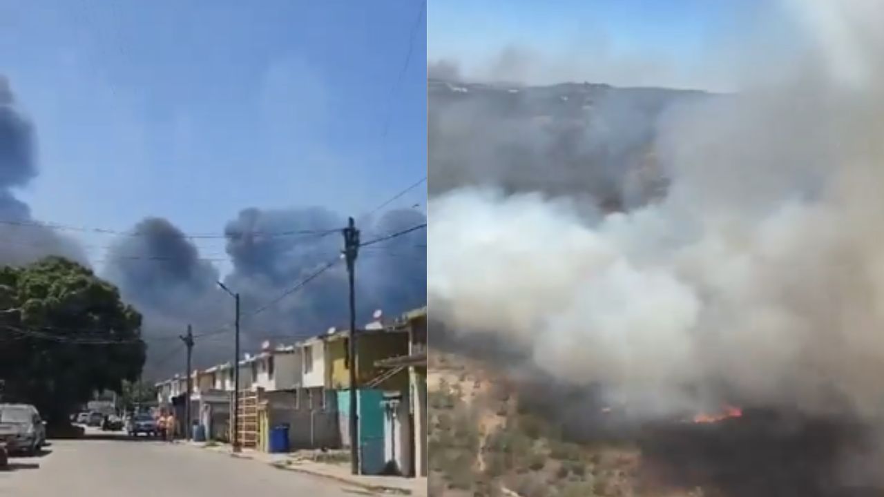 Se incendia mesón de autos en Tamaulipas