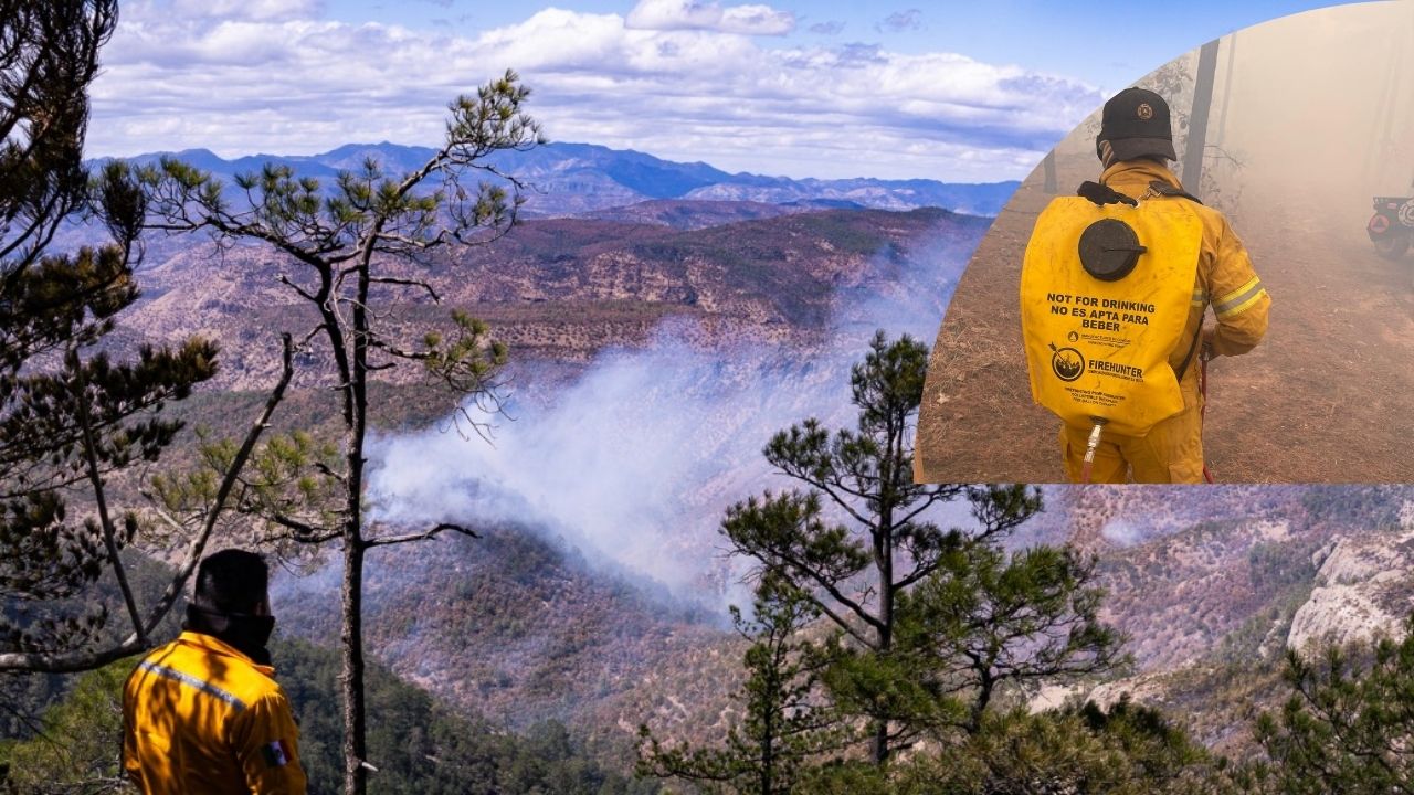 Avanza control de incendio forestal en Madera, Chihuahua