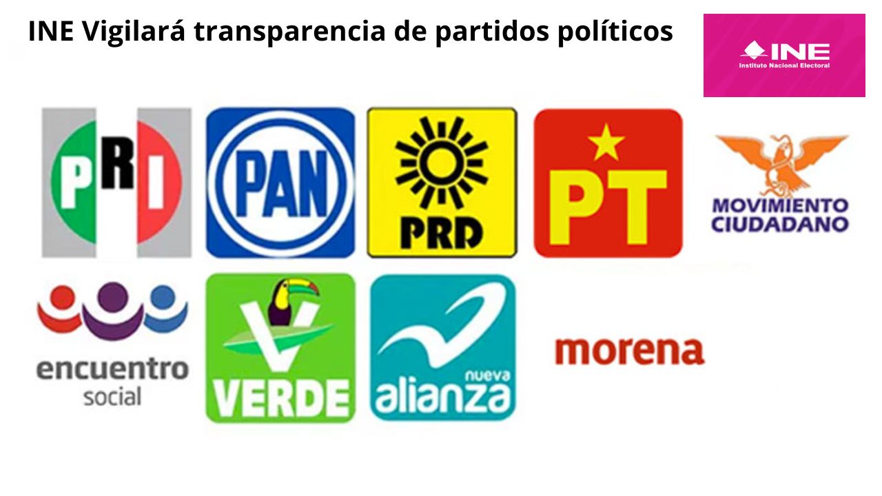 INE vigilará transparencia de partidos políticos