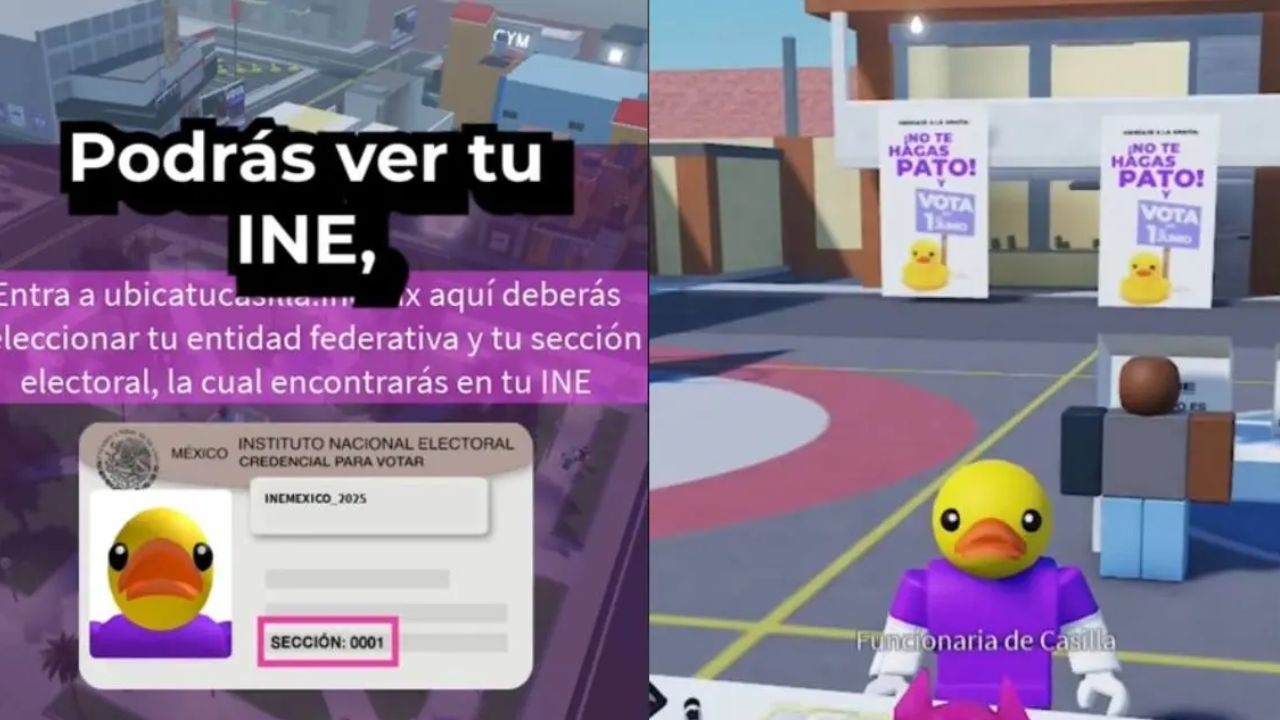 INE lanza videojuego en Roblox por elección judicial