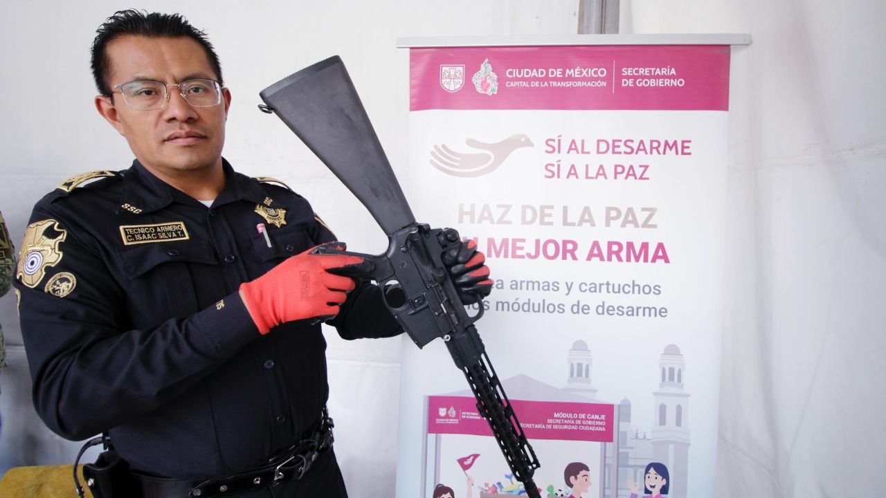 Módulo de Sí al Desarme Sí a la Paz en la Cuauhtémoc 