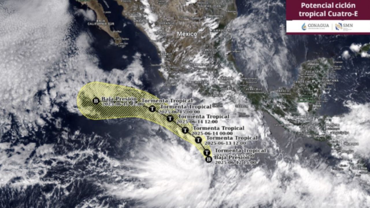 Alertan sobre potencial ciclón tropical en Oaxaca y Guerrero