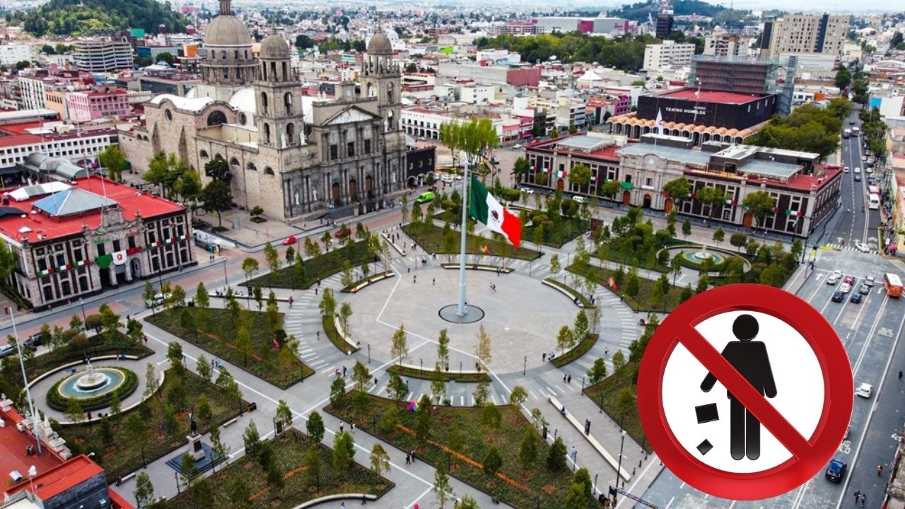 Multas por tirar basura en las calles en Toluca