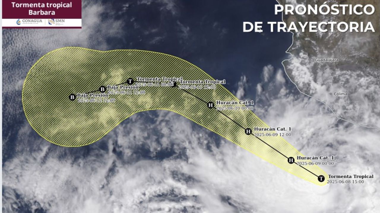 Barbará podría convertirse en huracán este domingo