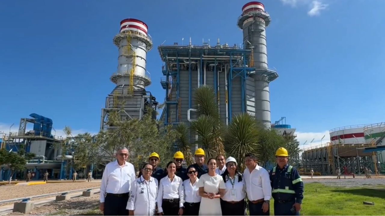 Claudia Sheinbaum inaugura planta eléctrica en San Luis Potosí