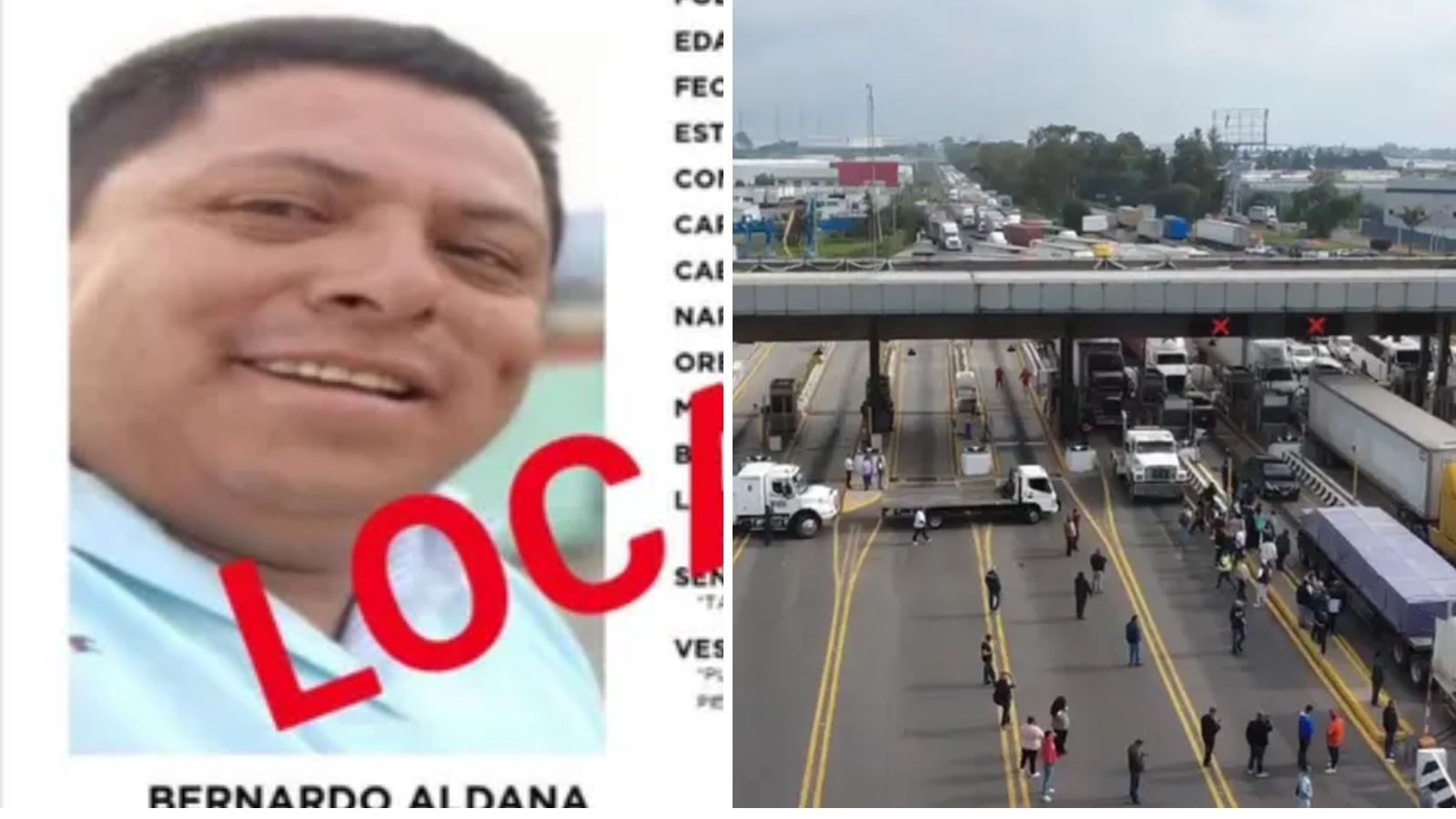 Localizan con vida a líder transportista en el Edomex