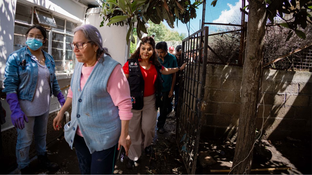 Activa Brugada apoyos en Magdalena Contreras tras lluvias