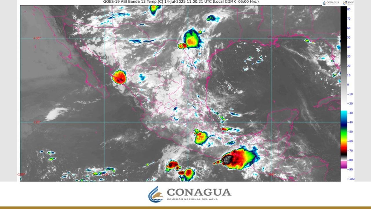 Continuarán las lluvias en casi todo el país por el monzón