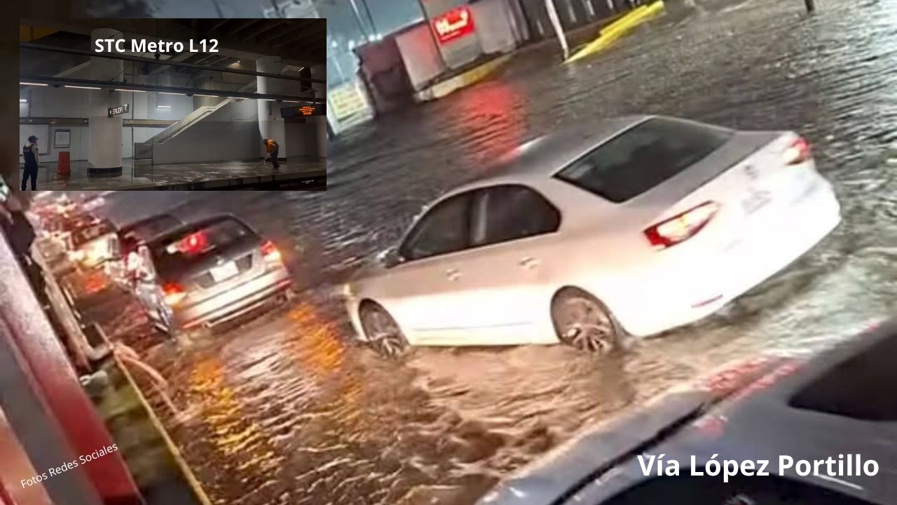 Lluvias causan inundaciones en Edomex y CDMX