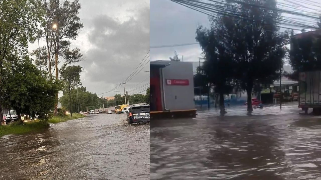 Lluvias inundan el Edomex y se paraliza movilidad 