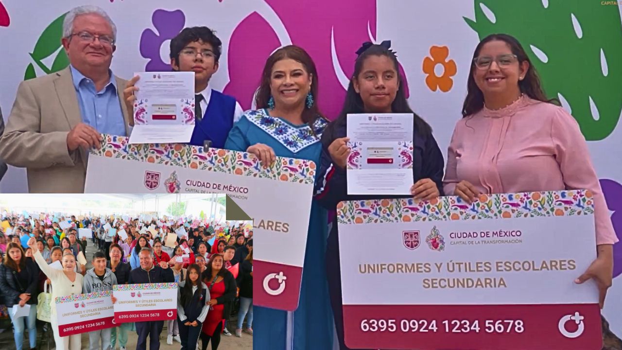 Brugada entrega 1 millón 250 mil apoyos en tarjetas escolares