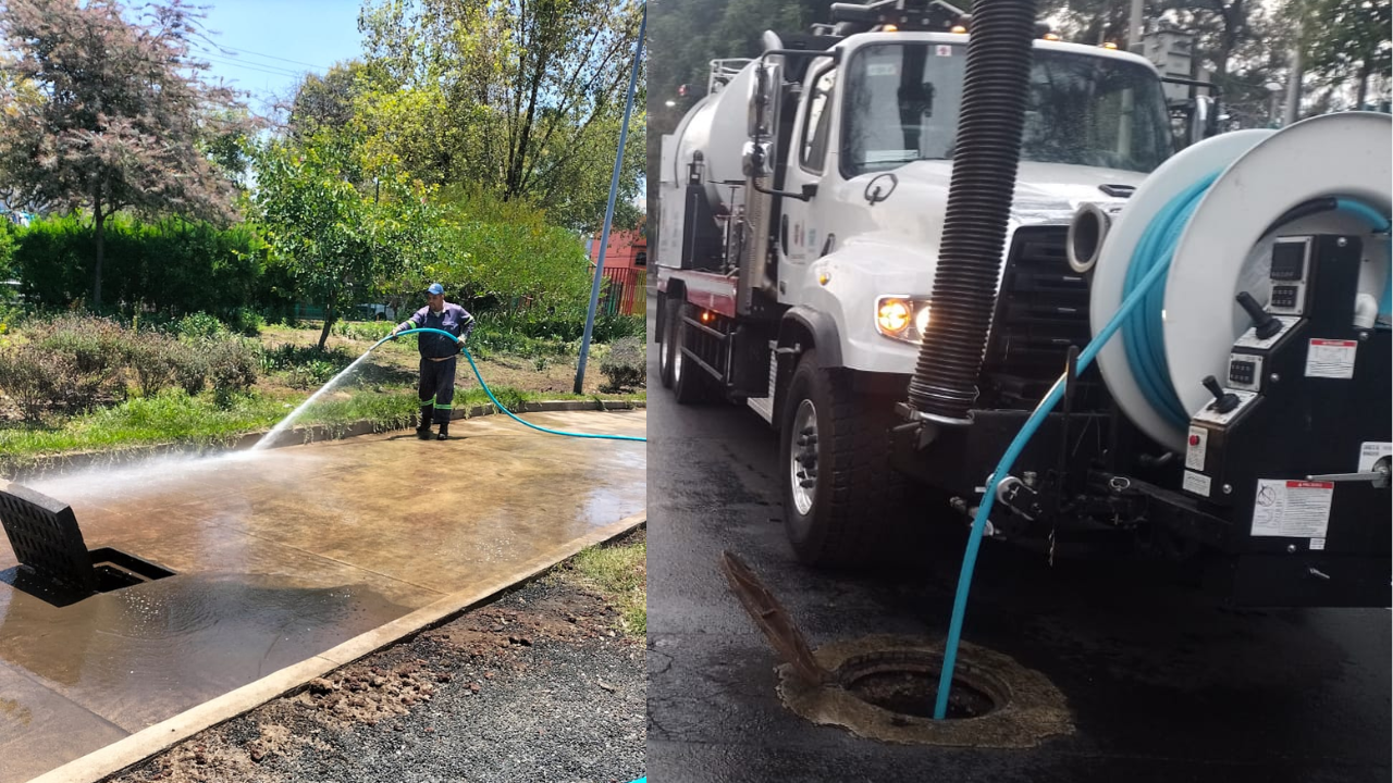 ¡Precaución! Detectan saturación en drenaje de Iztacalco