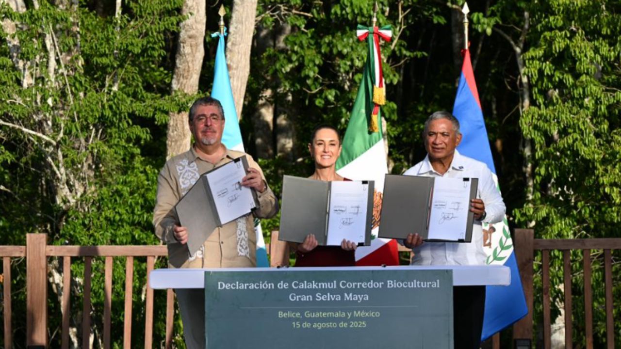 México, Guatemala y Belice firman la Declaración de Calakmul