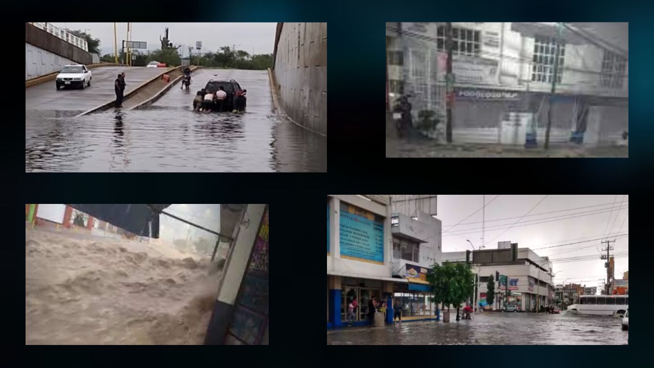 Lluvia provocan graves inundaciones en Aguascalientes