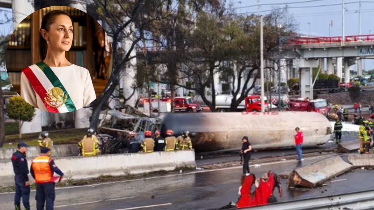 Sheinbaum se solidariza con víctimas tras explosión de pipa