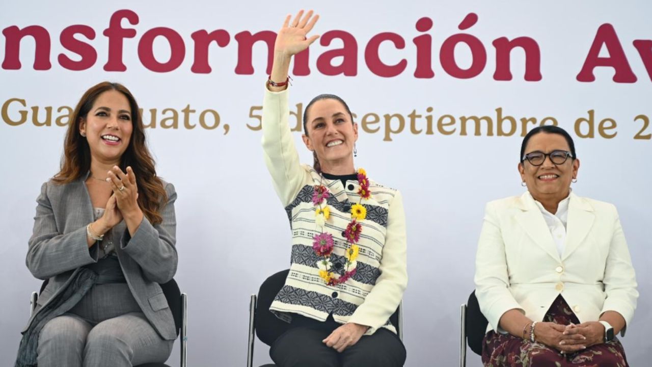 Sheinbaum inicia gira de informes en Guanajuato