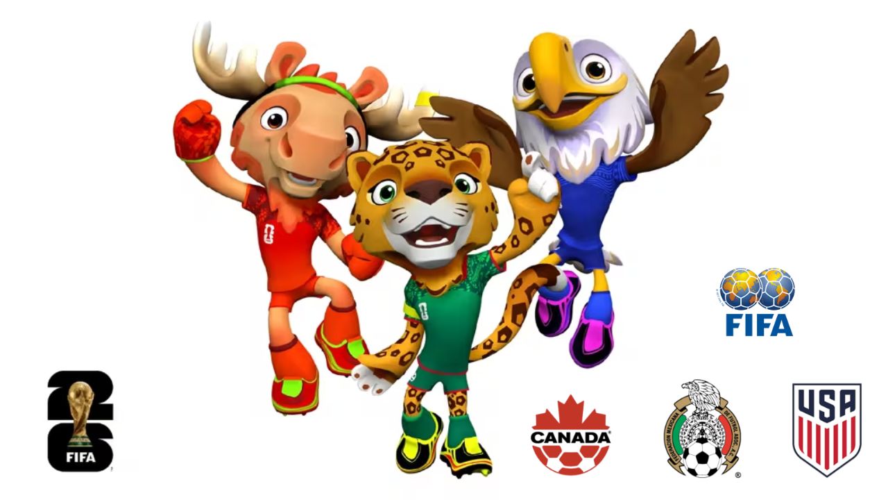 Zayu, Maple y Clutch, las mascotas oficiales del Mundial 2026
