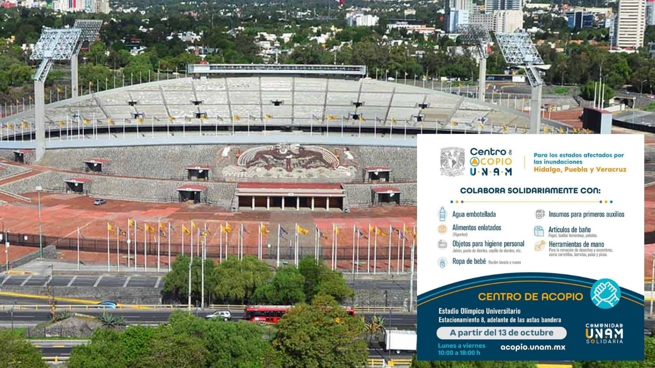¡Súmate! UNAM abre centro de acopio en CU
