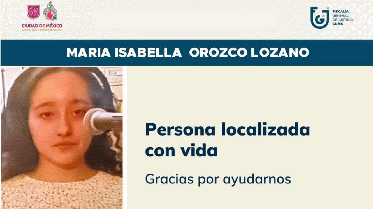 Fiscalía de la CDMX resguarda a joven, tras un mes desaparecida