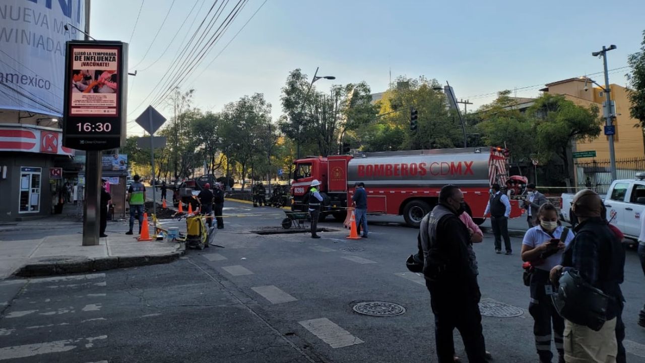 Fuga de gas moviliza a cuerpos de emergencia en Polanco