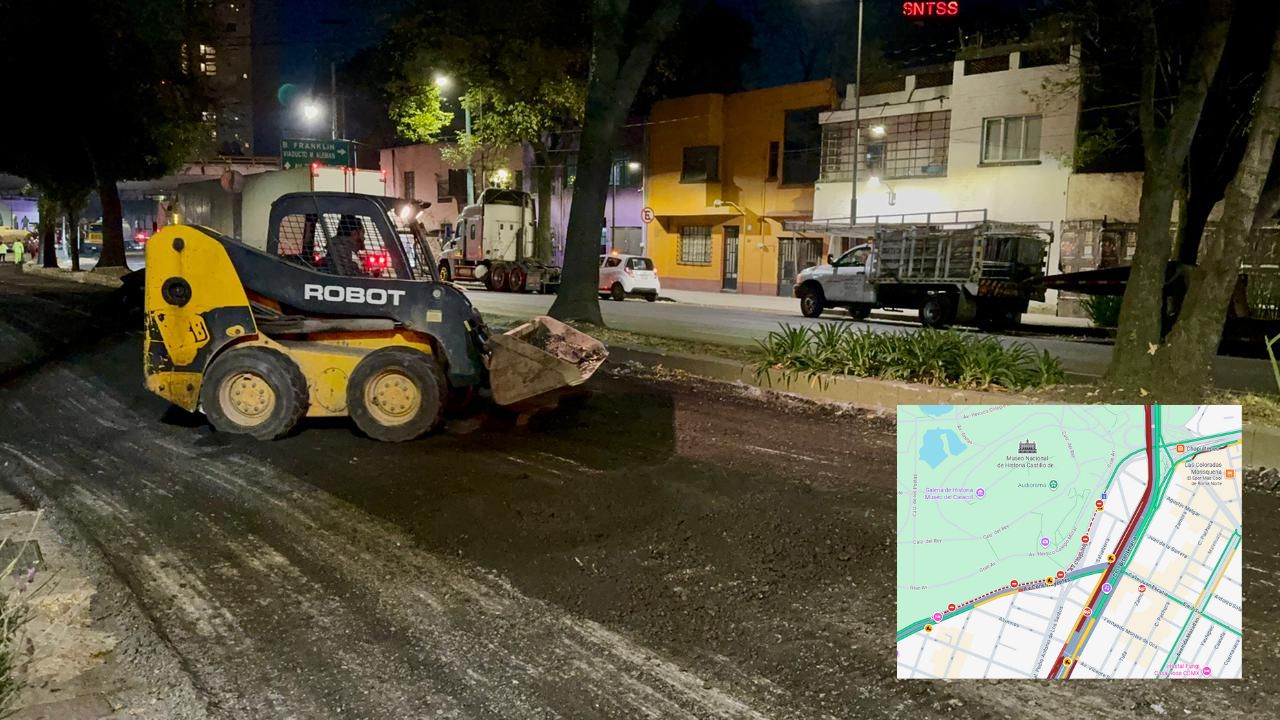 ¡Precaución automovilistas! Obras en Constituyentes causan caos vial