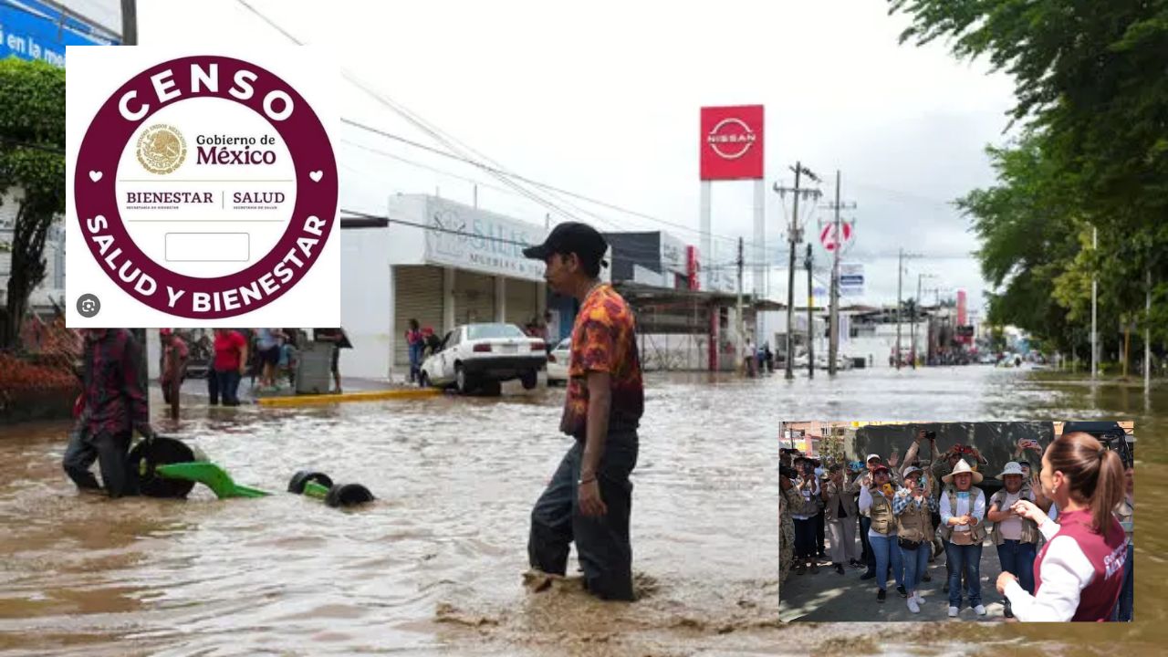 Avanza el Censo del Bienestar tras lluvias