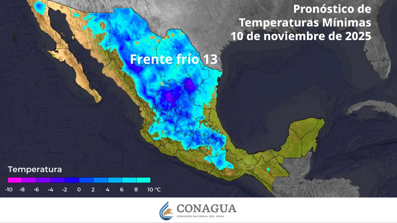¡Alerta! Once estados por lluvias y bajas temperaturas: CNPC