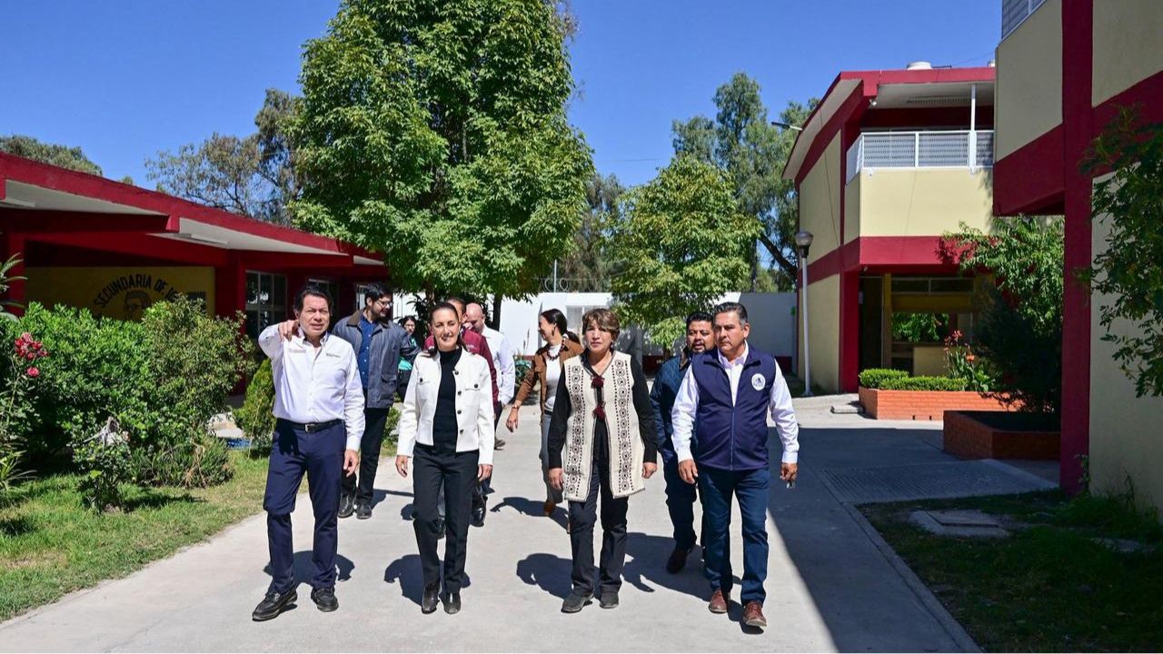 Claudia Sheinbaum inaugura nueva prepa en Zumpango  