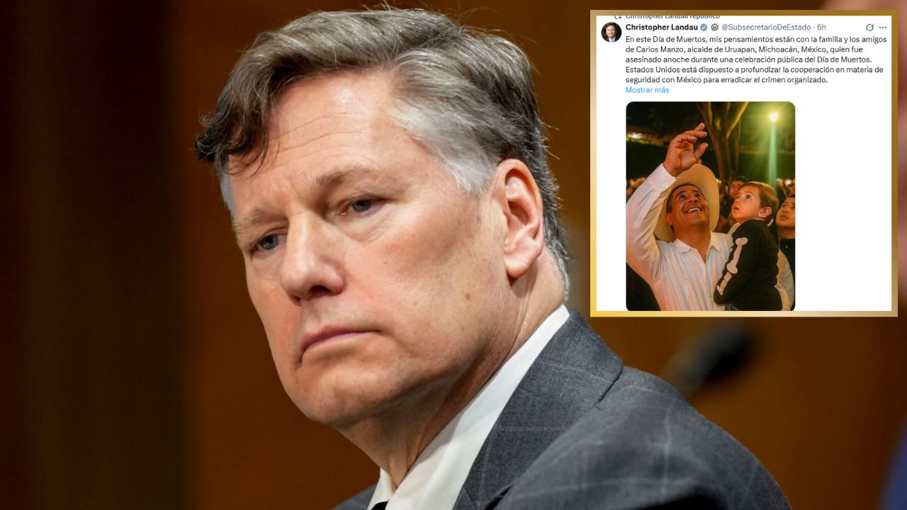 Christopher Landau lamenta asesinato de Carlos Manzo