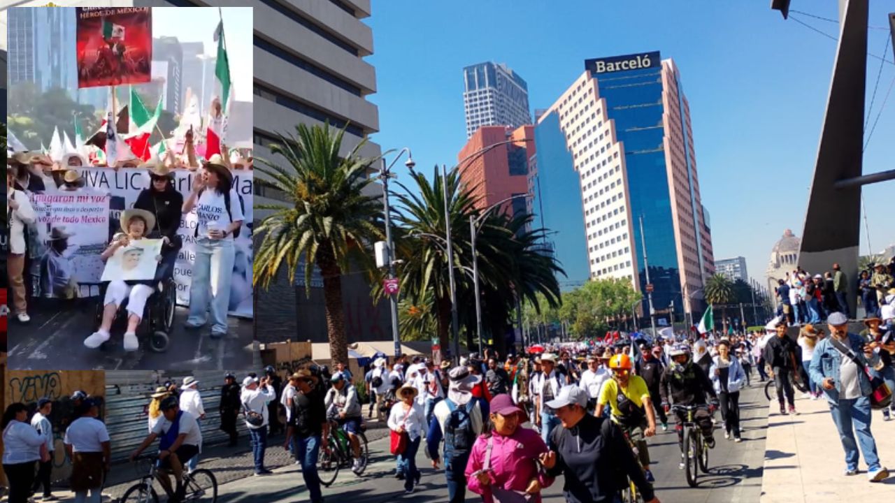 Jóvenes de la Generación Z marchan en la CDMX