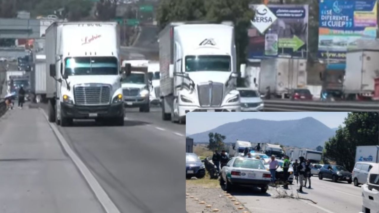 Caos en la autopista México-Querétaro