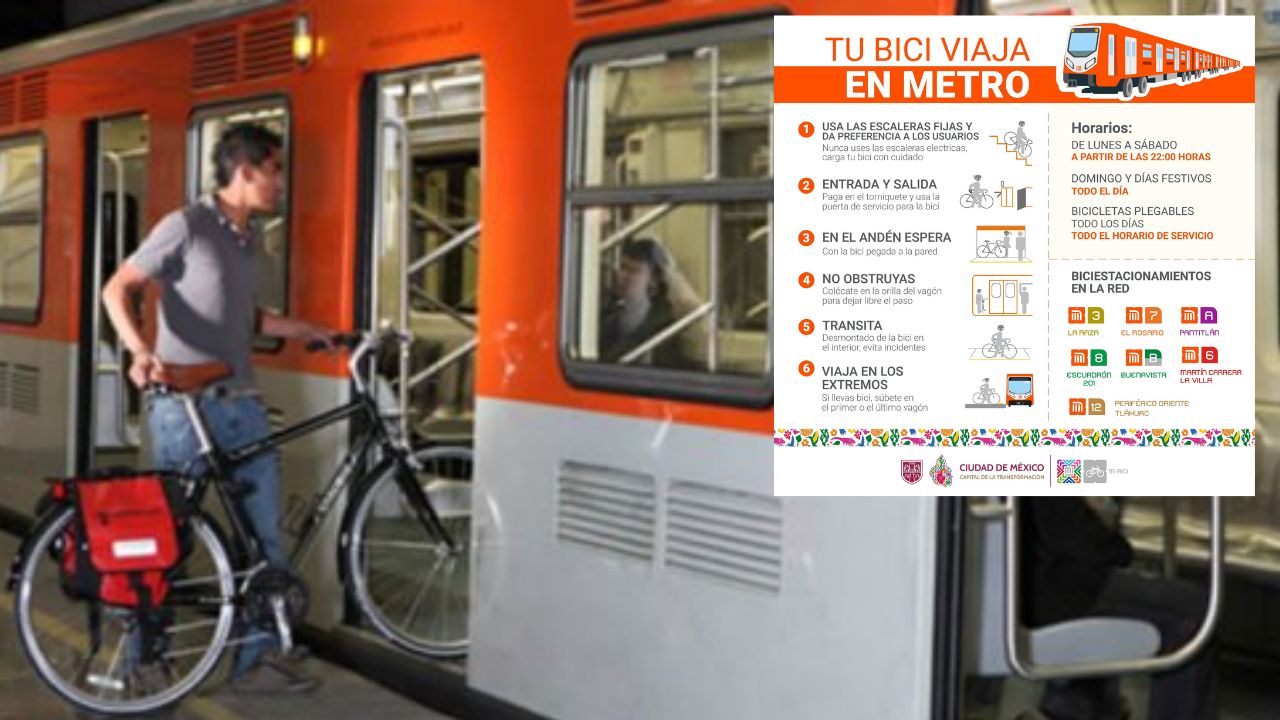 ¡Recuerda! Hoy tu bici viaja en el Metro