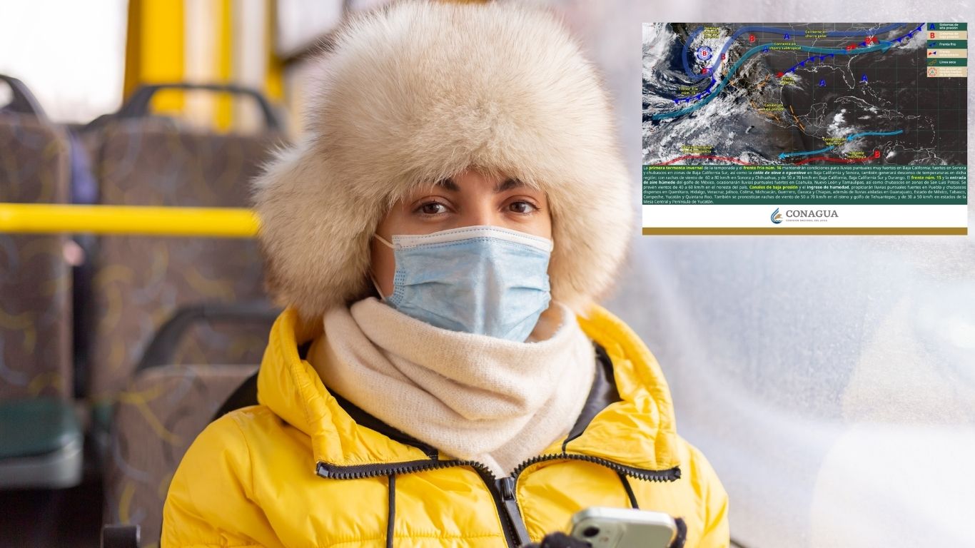 ¡Prepárate! Frente frío 16 con temperaturas muy bajas