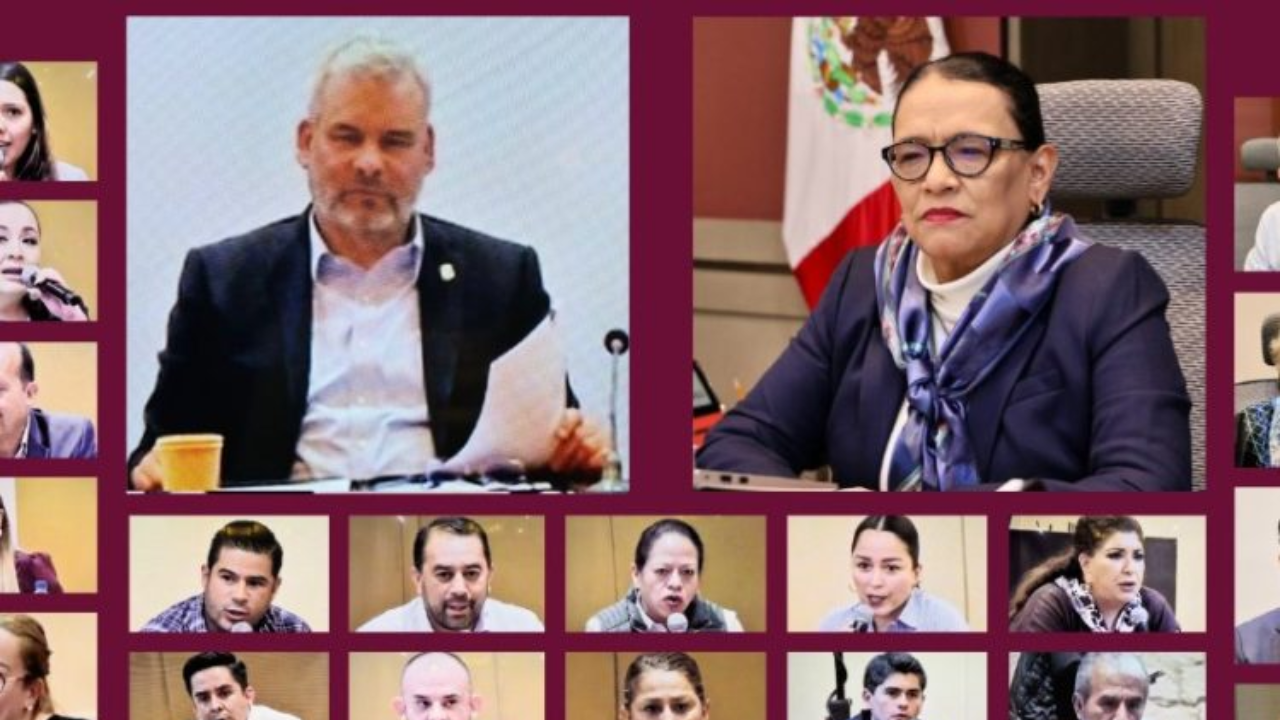 Rosa Icela Rodríguez se reúne con gobernador y presidentes municipales de Michoacán