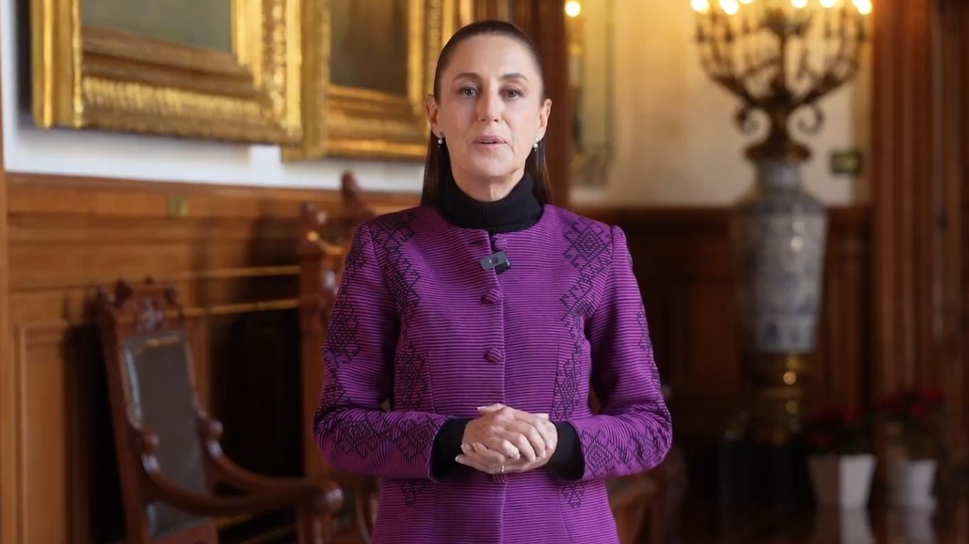 Sheinbaum desea amor y salud para 2026  