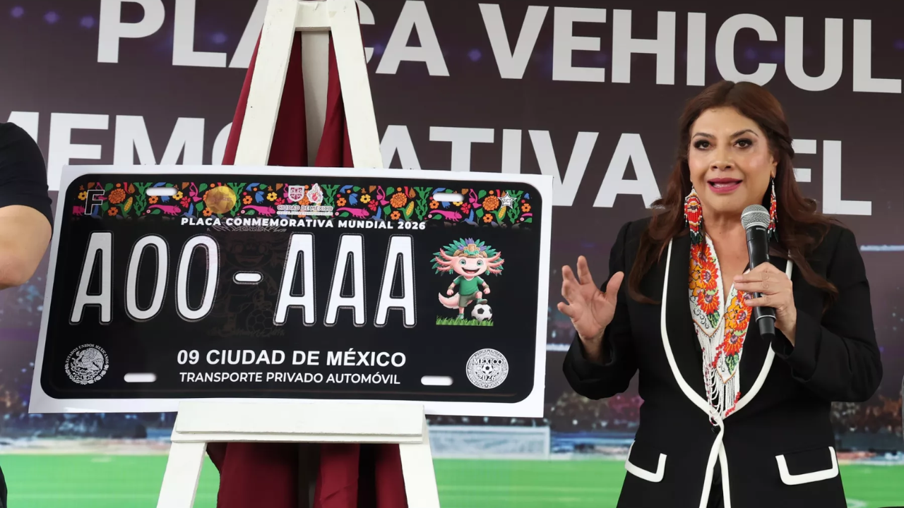 CDMX lanzará placas vehiculares conmemorativas del Mundial