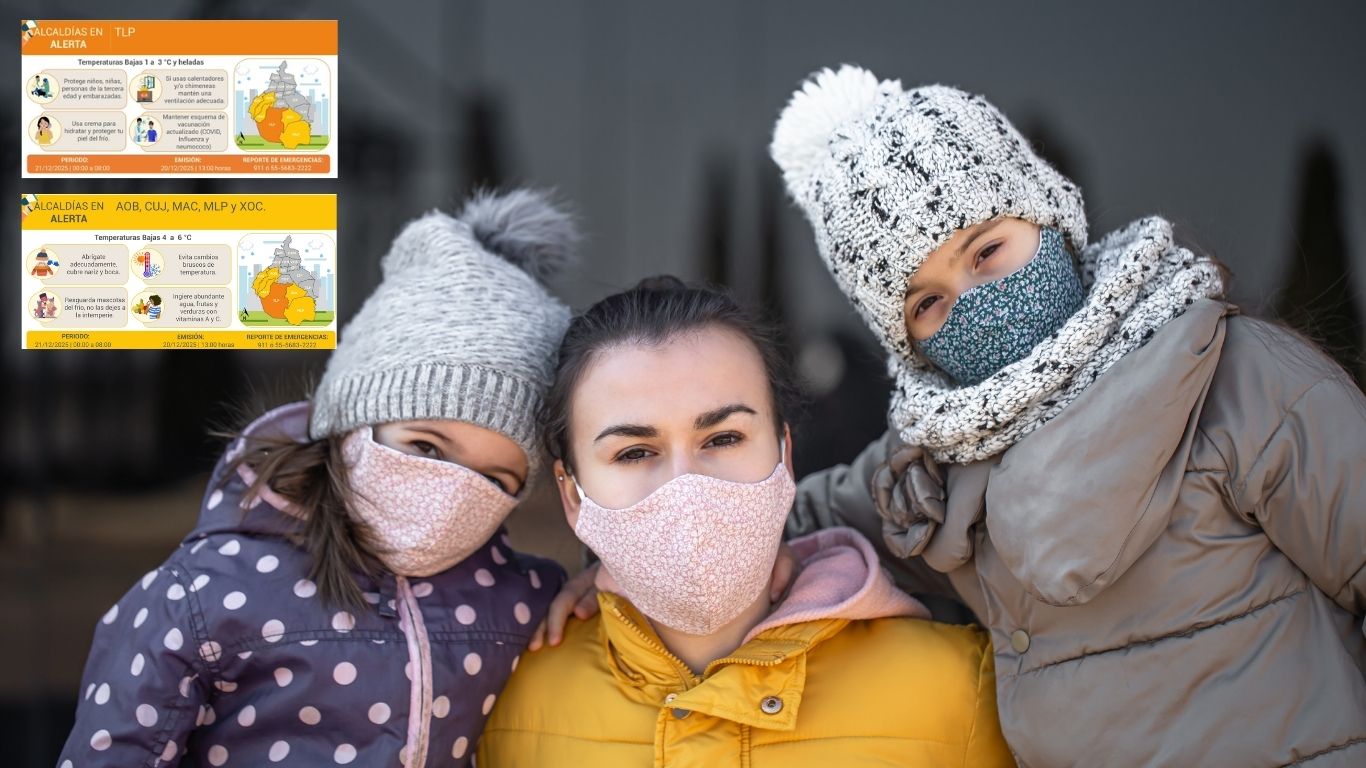 ¡Abrígate! Activan doble alerta por frío 