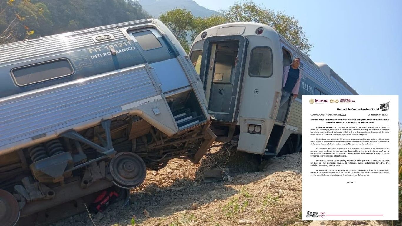 Accidente del Tren Interoceánico deja 13 muertos