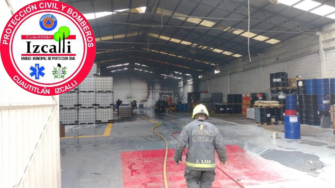 Se incendia fabrica de quimicos en Cuautitlán